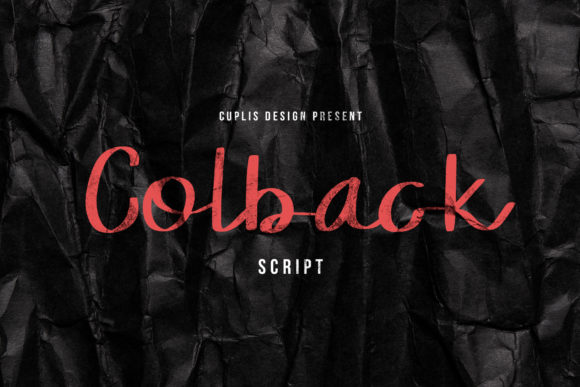 Colback: A Handwritten Font for Small Business Branding