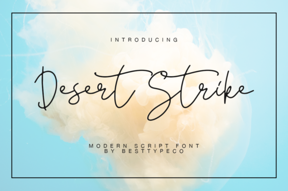 Desert Strike: A Handwritten Font for Digital Branding