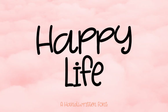 Happy Life: A Handwritten Font for Makers