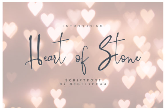 Heart of Stone: A Handwritten Font for Web Design