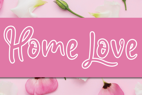 Home Love: A Handwritten Font for Modern Web Design