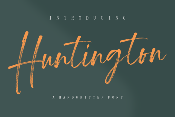 Huntington: A Handwritten Font for Crafters