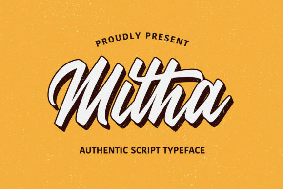 Mitha: A Vintage Script Font for Editorial Design