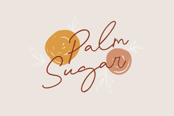 Palm Sugar Font: A Handwritten Typeface for Campaigns