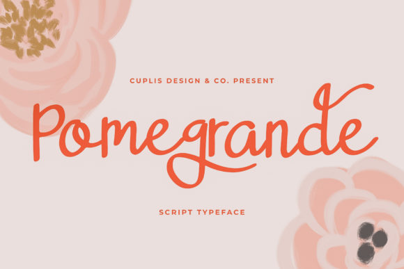 Pomegrande: A Delicate Handwritten Font for Web Design
