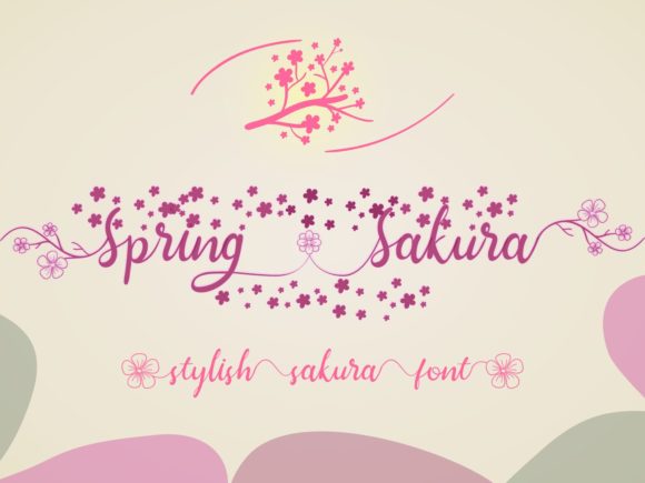 Spring Sakura Font: Elegant Script for Branding