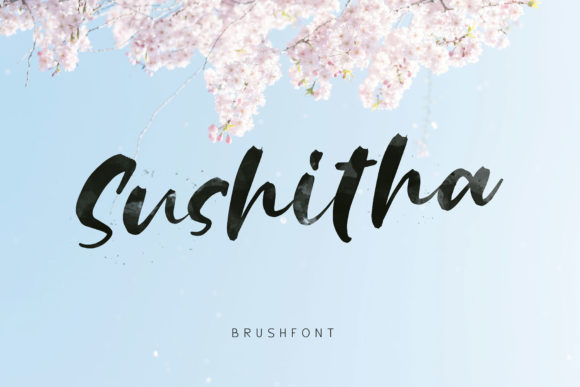 Sushitha Font: A Brush Script for Casual Branding