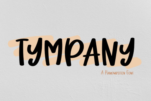 Tympany: A Handwritten Font for Editorial Warmth